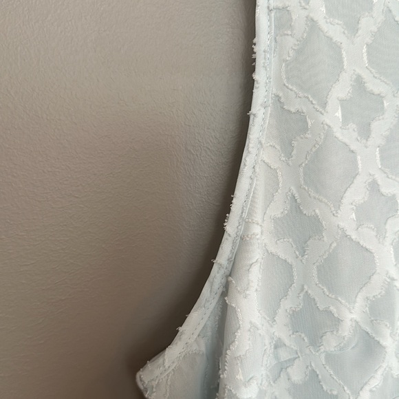 Market & Spruce Ezide Textured Mixed Materials Top, Size Large - Picture 4 of 7